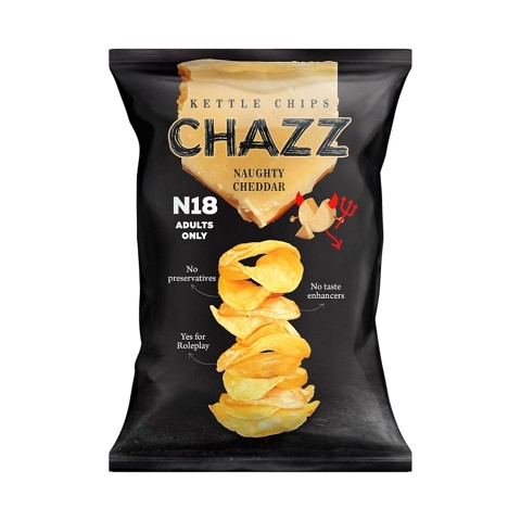Chazz Potato Chips With Naughty Cheddar