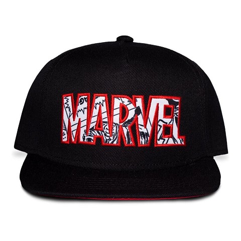 Cappello Marvel Logo Rosso Nero