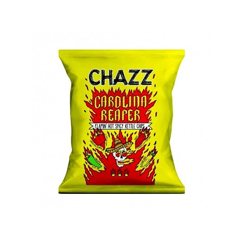 Chazz Potato Carolina Reaper Flaming Hot Spicy Kettle Chips