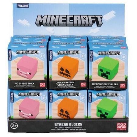 Paladone Antistress Minecraft Block Assortimento 1pz
