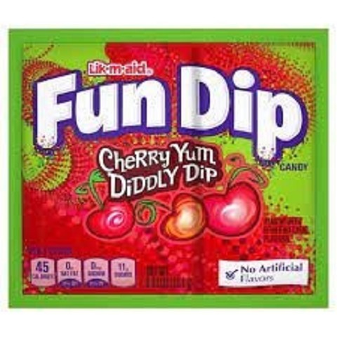 Wonka Fun Dip Cherry Yum Diddly Dip