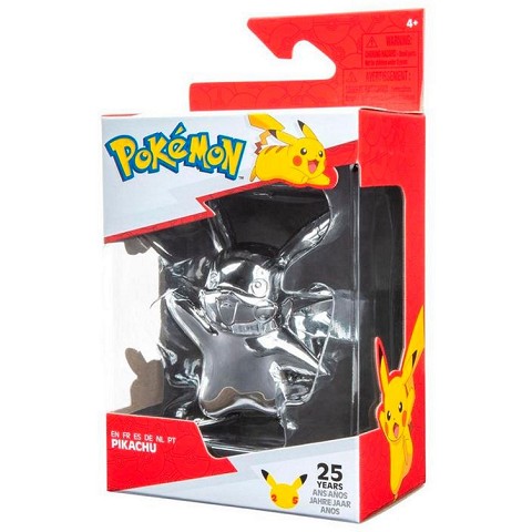 Pokemon Battle Figure Silver (25th Ann.) - Pikachu