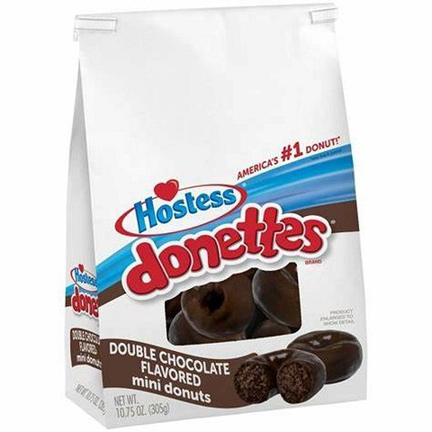 Hostess Donettes Double Chocolate Flavored Mini Donuts