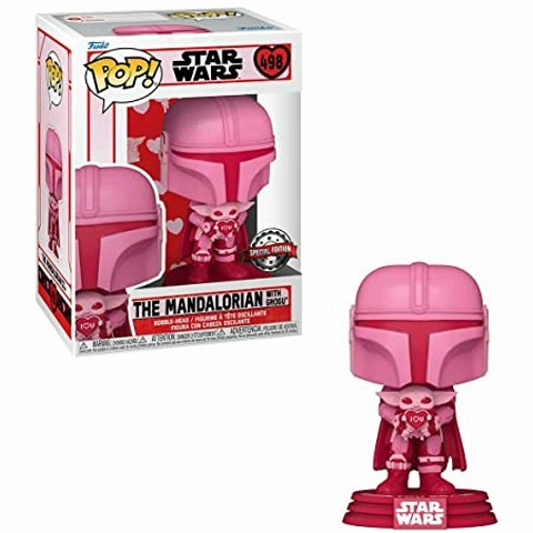 Figure POP! Star Wars The Mandalorian With Grogu Valentine - Special Edition