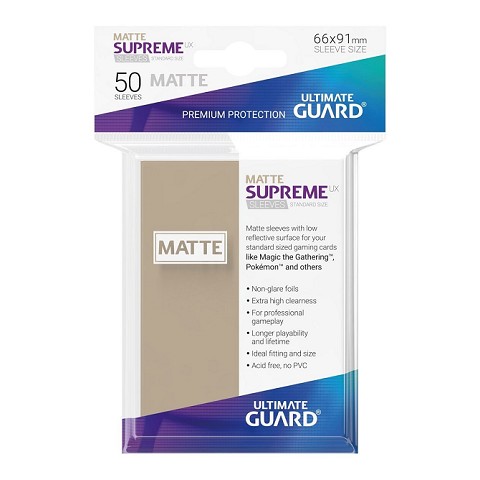 50 Supreme Sleeves Standard Matte Sand