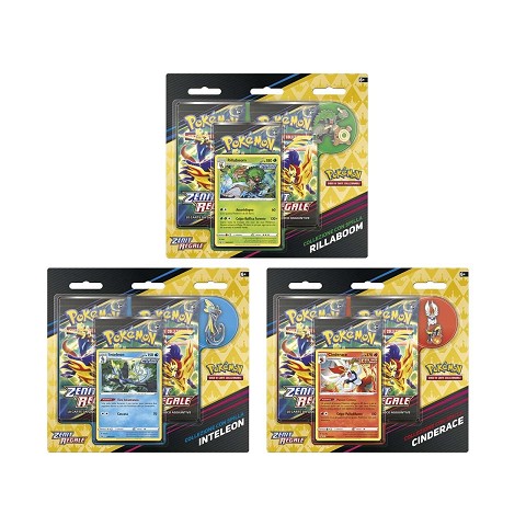 Pokemon Collezione con Spilla Box Zenit Regale (Rillaboom o Cinderace o Inteleon)