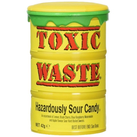 Toxic Waste Yellow sour Candy