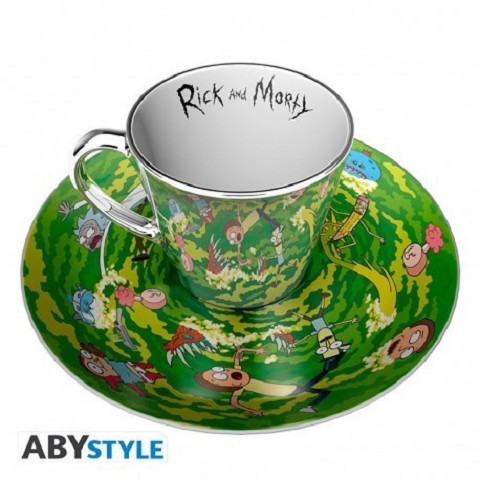 Mirror Mug & Plate Set Rick & Morty