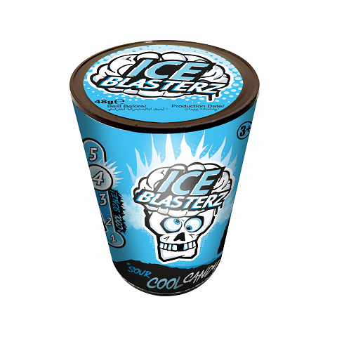 Brain Blasterz Ice Sour Candy Container