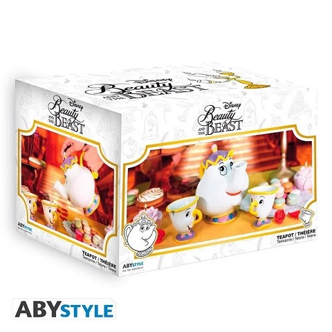 Set Teiera + 2 tazzine Beauty & Beast Mrs Potts & Chip