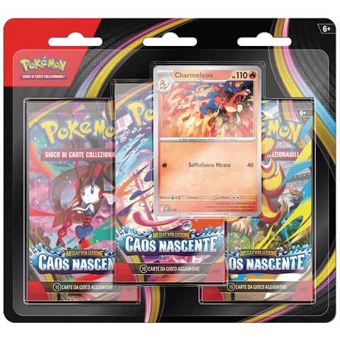 Pokemon ITA MEGAEVO Caos Nascente Blister 3 Buste