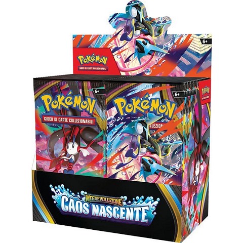 Pokemon ITA MEGAEVO Caos Nascente Box 36 Buste