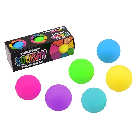Squishy Neon Ball 3pz 5.5cm 1pz Assortimento