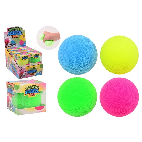 Squishy Soft Spiky Squeeze Ball 6.5cm 1pz Assortimento