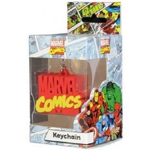 Marvel Comics Logo Rubber Keychain
