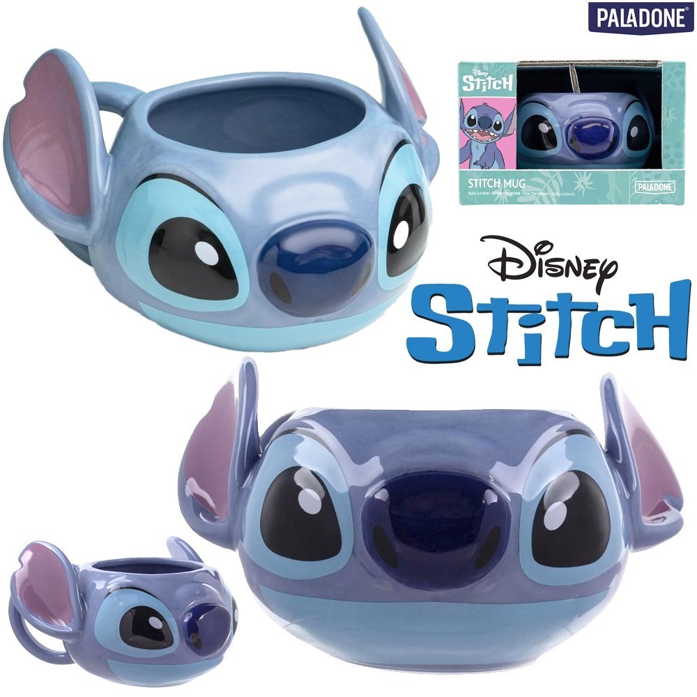 Tazza 3D Disney Stitch Mug Paladone, Food & Fun, Action Figures Italia, Dolci Americani, Snack Giapponesi Pokemon