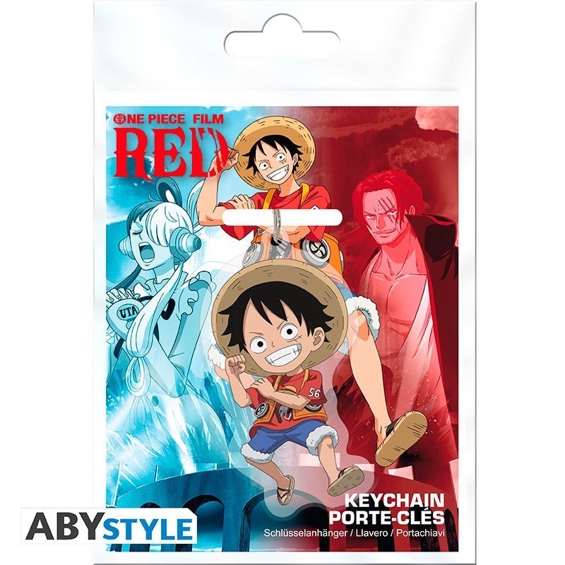 Portachiavi One Piece Red Luffy Keychain AbyStyle